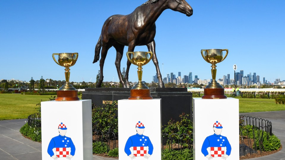 pictured is the Melbourne Cup